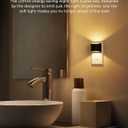 2 x L LOHAS LED Night Lights Plug into Wall 2 Pack, Dusk to Dawn Sensor Nightlight, Brightness Adjustable, 3000K Soft White
