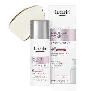 Eucerin Radiant Tone Daily Face Lotion with SPF 30, Dark Spot Corrector with Thiamidol, Face Moisturizer, All Skin Types, 1.7 Fl Oz Bottle