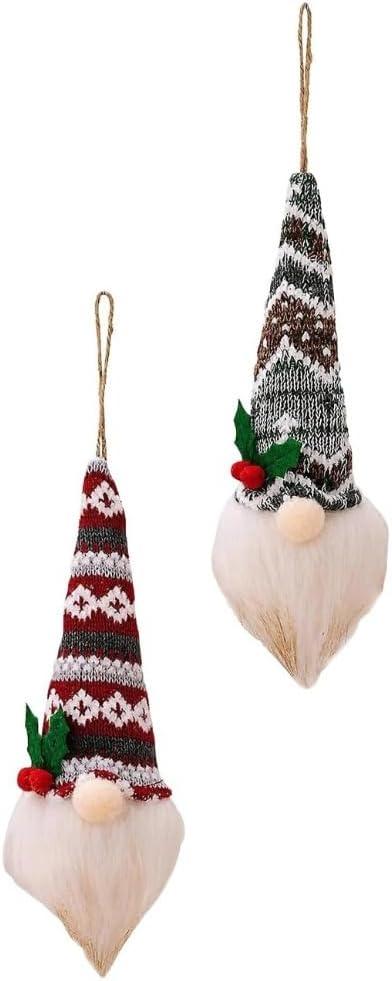 Christmas Gnome Plush Decoration, 13.7 inch Lighted Swedish Tomte, Holiday Indoor Tabletop Ornament