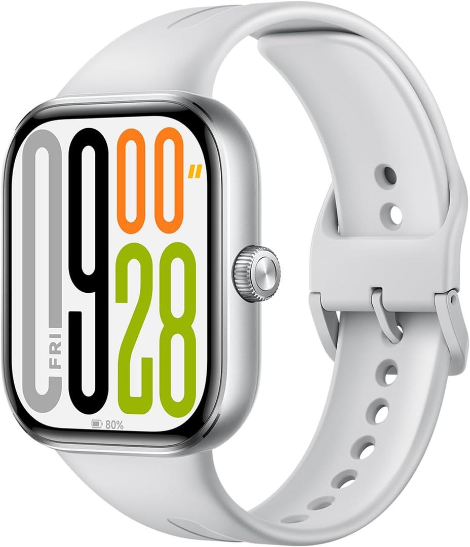 XIAOMI Redmi Watch 5 Smartwatch, 2.07" LCD Display, 24 Days of Bat Life, 150+ Sports Modes, 2 MIC 5ATM Waterproof, Bluetooth Calling Music Heart Rate, Fitness-Tracker (Silver/Gray)