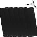 Ceiling Fan Filters for Blades, 6 Pcs Activated Coconut Shell Carbon Ceiling Fan Air Purifier Pads,Fibrous Carbon Fan Air Purifier Pads