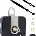 High-Torque Clock Movement Kit Long Shaft Mechanism with 8 inch Hands, Battery-Operated Motor for 17'' to 20'' Large Wall Clocks, DIY Repair & Replacement