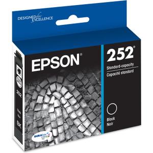 EPSON 252 DURABrite Ultra Ink Standard Capacity Black Cartridge (T252120-S) Works with WorkForce WF-3620, 3640, 7110, 7610, 7620, 7710, 7720, 7210