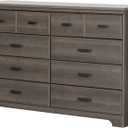South Shore Versa 8-Drawer Double Dresser Gray Maple, Traditional
