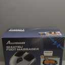 Shiatsu Foot Massager with Heat,Vibration,Air Compression and Deep Kneading for Plantar Fasciitis, Neuropathy,Improve Foot Wellness,Gifts for Women & Men（Silver）