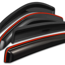 KitsPro in-Channel Side Window Rain Guards for 2016-2023 Toyota Tacoma (ONLY FIT Double Cab), Gloss Black Window Deflectors Vent Visors, Set of 4