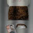 6pcs Set 70s 80s Disco wig with Mustache Glasses Artificial Wolf Necklace Golden Chain Short Curly Hair Afro Mens Wig for 60s Hippies Costume Cosplay Halloween Party (Blonde Mixed Brown)