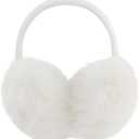 POXIMI Women Winter Earmuffs Girl Ski Adjustable Ear Covers for Kid Cute Bow Ear Warmer Outdoor Earmuff Fleece Lining (One Size)