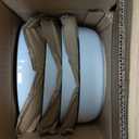 Gibson Home Oslo 16 Piece Porcelain Dinnerware Set, White w/Black Rim Rim, Service for 4 (16pcs)