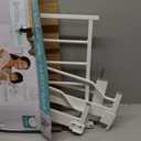 Regalo Safety 29-38.5" Baby Gate for Doorways & Bottom of Stairs, Pressure Mounted Baby Gate with Door for Babies, Toddlers & Pets, Tested & Safe for 30 Years, American Designed, American Owned, White