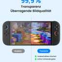 TRANSNOVO 2-Pack Screen Protector Tempered Glass Compatible with Nintendo Switch 2 2025 [9H Hardness], Bubble-Free, Anti-Scratch, HD Clear with Alignment Frame Travel Case Friendly Cover Accessories (3-Pack)