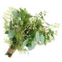 3 Small Mixed Bouquet Eucalyptus Leaves for Wedding Vase Bouquet Floral Arrangement (Green)