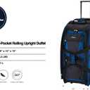 Travelers Club Xpedition 30 Inch Multi-Pocket Upright Rolling Duffel Bag