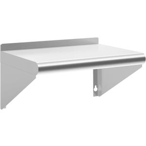 Stainless Steel Shelf 18" x 24", NSF Wall Mounted Commercial Metal Shelving with Backsplash for Restaurant, Utility Room, Kitchen and Garage