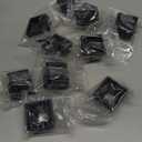 10-Pack Baluster Shoes Flat Shoes with Screw Iron Baluster Shoes for 1/2" Square Balusters (Connectors are Not Included)