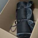 CYMULA Memory Foam Camping Mattress Pad, CertiPUR-US Sleeping Mat, Portable Roll Up Mattress for Adults, Camping Bed Pads for Sleepover, Car Bed with Travel Bag (Small Single/Cot-72x24x3 IN, Grey)