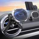 volport Magnetic Phone Mount for Car [Vent & Dashboard]: Strong Magnet Holder for Mercedes Benz Mini Cooper Round/Horizontal/Vertical Air Vent, for iPhone Samsung Big Heavy Cell Phone Case & Tablets