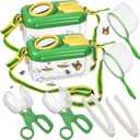 2 Sets Bug Catcher Kit for Kids, Bug Collection Kit Gifts with Insect Clip Insect Observation Box Butterfly Net Tweezer, Outdoor Activities for Kids, Outdoor Explorer Kit Insect Catching Tool