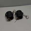 2 PCS Camlock Type D 1.5'', Cam & Groove Hose Fitting Female Coupler x Female NPT Thread Coupling Antirust (Black, 1.5 inch)