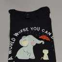in World Where You Can Be Anything Be Kind Elephant Umbrella T-Shirt,L