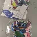 Stitch Party Supplies, Birthday Party Decorations Set Include Banner, Backdrop, Balloons, Hanging Swirls, Cake Cupcake Toppers, Tablecloth for Boys Girls Stitch Angel Party Decorations