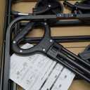 Collapsible Wagon 220 lbs, Heavy Duty Wagon Carts Foldable, Portable Wagons for Groceries, Beach Cart with All-Terrain Wheels & Drink Holders, Utility Wagon for Shopping, Sports, Camping, Black