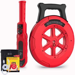 Pipe Blockage Detector, Water Pipe Locator Underground Diagnostic-Tool Wall Scanner Pipeline Blocking Clogging Scanner Plumbers Instrument For Metal PVC Water Pipes, 20M
