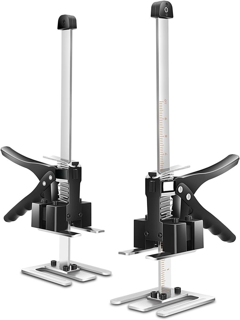 Auto Dynasty Labor-Saving Arm Jack, 15" Multifunctional Furniture Jacks, 10 Inches Lift Height 440LBS Load Bearing Furniture Lifter Tool Bed Jack for Windows, Doors, Drywall, Furniture Lifting (2PCS)