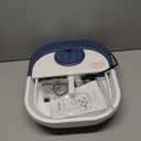 Collapsible Foot Spa Bath Massager with Heat, Bubbles, Pedicure Foot Spa with 8 Rollers, Tub for Stress Relief, Soaker with Mini Acupressure Massage Points & Temperature Control