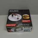 HULISEN 8.5-Inch Burger Press, 2.5 lbs Heavy Duty Bacon & Grill Press, Stainless Steel Smashed Burger Press, Round Smasher with Wood Handle, BBQ Griddle Accessories for Hamburger, Steak, Meat