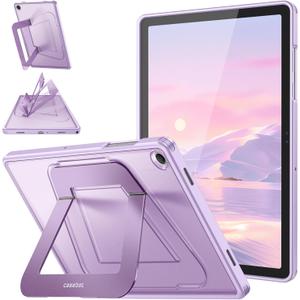 Fintie Shockproof Case for Samsung Galaxy Tab A11+ Plus 11 Inch 2025/ A9+ Plus 2023, Slim Frosted Hard Cover with Multi-Angle Kickstand, Purple