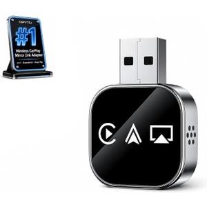 Car Accessories Bluetooth for Apple Carplay Adapter Wireless Mirroring to Watch TV on Screen Play Streaming Device Movies Mirror Phone Auto Link Pro 2026 3 in 1 USB Vehicle for iPhone