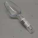 Rubbermaid Commercial Products Plastic Utility Ice Scooper, 6-ounce, Clear, Dishwasher Safe Kitchen Scoop for Weddings/Bar/Ice Bucket/Kitchen/Popcorn
