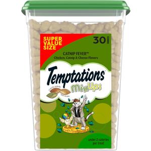 Temptations MixUps Catnip Fever Flavor Crunchy and Soft Cat Treats, 30 oz. Tub (1.88 Pound (Pack of 1))