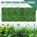 Faux Grass Wall Roll with Money Tree Leaves,40x120 Inch(33.33sqft)