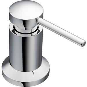 Moen 3942 Deck Mounted Kitchen Dispenser with Above The Sink Refillable Bottle, Soap Pump, Chrome
