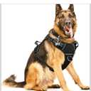 WINSEE Dog/Pet Harnesses No Pull with Dog Collar, Adjustable Reflective Oxford Outdoor Vest, Front/Back Leash Clips for Small, Medium, Large, Extra Large Dogs, Easy Control Handle for Walking