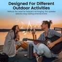 Portable Bluetooth Speaker, 2026 Bluetooth 5.4 Wireless Speaker with 20W HD Loud Stereo Sound, 20H Playtime, LED Lights, IP7, TWS Pairing, Built-in Mic, for Outdoor, Home, Beach, Party, Gift