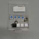 2 PCS Keyboard Fidget Toy, 4-in-1 Keyboard Button Clicker Keychain, Push Bubble Sensory Fidget Toys for Kids Adults to Relief Pass Time (Black White)