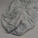 Bean Bag Chair Cover Without Filler,Round Soft Fluffy PV Velvet Washable Bean Bag Lazy Sofa Bed Cover for Adults,Living Room Bedroom Furniture Outside,3ft Dark Grey(No Filler)