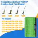 Reusable VacMop Replacement Pads Compatible with Shark VACMOP VM252 VM200 VM401 VM180 VM190 VM252C VM251 VC205 VM200P12, Washable Vac Mop Pads Refills with Upgraded Design of Dirt Chamber, 1+2+4 Pack