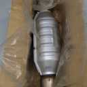 ASOPARTS 2.5" Universal Catalytic Converter, 2.5" Inlet/Outle Cat Converter with Heat Shield and O2 Port