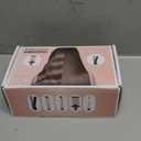 5 in 1 Wand Curling Iron-Kinked Curling Wand Set with Flat Iron Hair Straightener, 3 Barrels Hair Crimper, 3 Ceramic Curling Irons (0.35"-1.25"), 2 Temps Fast Heat Hair Waver Curler with Glove & Clip (Rose Gold)