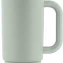 Ello Port 30oz Tumbler with Carry Loop & Integrated Handle | Vacuum Insulated Stainless Steel Reusable Water Bottle Travel Mug | Leak Proof Lid | Flexible Straw | BPA-Free | Dishwasher Safe | Sage