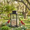 Solar Memorial Bird Feeder for Outdoors, Sympathy Gifts for Loss of Loved One Mom Dad, Remembrance Condolences Memorial Gift Idea, in Loving Memory Gifts
