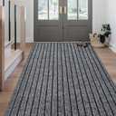 Outdoor/Indoor 2ft x 6ft Runner Rug, Hallway Custom Sizes Non-Slip Rubber Backing Area Runner Rugs Waterproof Carpet Rugs for Kitchen Entryway Balcony Garage Stair Laundry