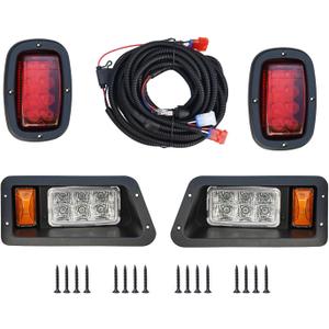 Golf Cart LED Street Legal light Compatible Yamaha lights Kit G14, G16, G19, G22 Golf Cart Headlight Tail Light Kit 12V