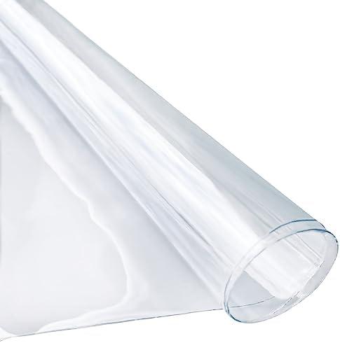 ONEART | Super Clear Multi Purpose PVC Vinyl-8 Gauge Waterproof Transparent Vinyl Sold by Separate Yard, 1 Yard