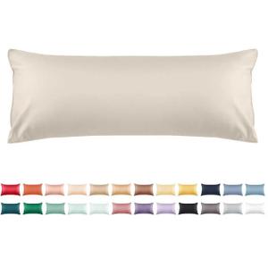 Warmstar Cotton Body Pillow Cover 1 Pack, 600 Thread Count Body Pillow case 20"x54" Soft Breathable with Envelope Closure,Ivory White