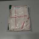 DriftAway Kitchen Curtains Striped Tier Linen Short Curtains Windowpane Plaid Cafe Curtains 45 Inch Length for Living Room Bathroom Chris Farmhouse Rustic Curtains Rod Pocket 2 Panels Red